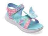 Cumpara ieftin Sandale SKECHERS verzi, JUMPSTERS SANDAL, din piele ecologica