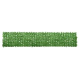 Cumpara ieftin Paravan de balcon, frunze verzi, 400x75 cm