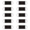 Mască De Protecție, SYNEK, De Unică Folosință, 3 Straturi, Set 10 Bucăți, Negru