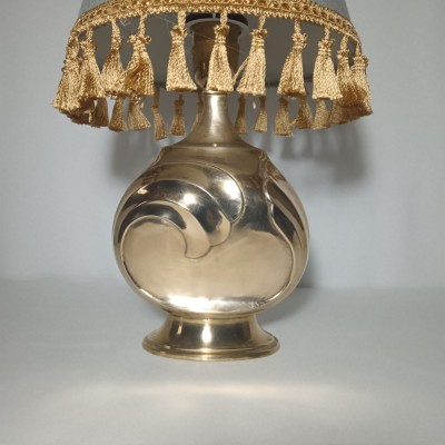 Veioza, Regina Design-Belgia, Art Deco, alama placata aur, vintage foto