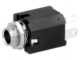 Soclu Jack 6,3mm Mamă Stereo 3 Piste