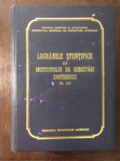 LUCRARILE STIINTIFICE ALE INSTITUTULUI DE CERCETARI ZOOTEHNICE VOL.XXV
