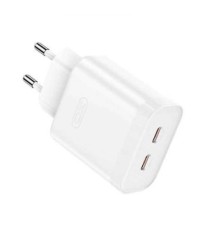 Adaptor Priza - 2x Type C PD 3A 35W alb XO-L105(EU) foto