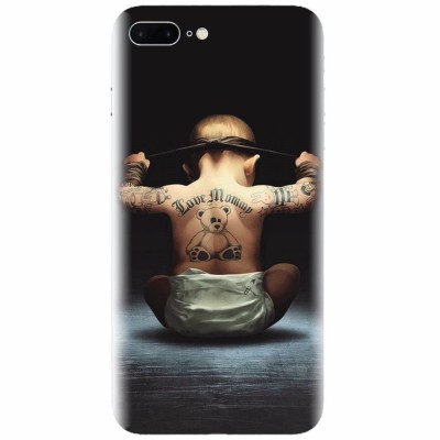 Husa silicon pentru Apple Iphone 7 Plus, Body Builder Cute Baby Tattoo foto