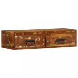 vidaXL Dulap TV montat pe perete 80x30x19 cm, lemn masiv reciclat