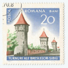 Romania, LP 650/1967, Monumente istorice, eroare, oblit.