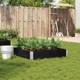 Cumpara ieftin Jardinieră de grădină, negru, 100x100 cm, lemn masiv pin