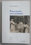 PAGINI DESPRE SATUL ROMANESC , antologie de ALEX STEFANESCU , 2020 , PREZINTA HALOURI DE APA *