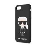 Cumpara ieftin Husa Karl Lagerfeld Full Body Silicone Case pentru iPhone 8/SE2 Negru