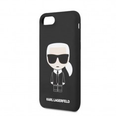 Husa Karl Lagerfeld Full Body Silicone Case pentru iPhone 8/SE2 Negru foto