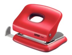 Perforator Plastic Rapid Fc20, 20 De Coli, Cutie, Rosu foto