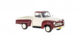 Macheta auto Chevrolet 3100 rosu/alb, 1:43, Whitebox