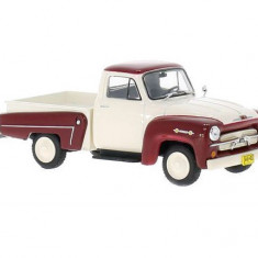 Macheta auto Chevrolet 3100 rosu/alb, 1:43, Whitebox