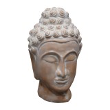 Decoratiune de masa Buddha Rolia terracotta gri 16x16x28 cm