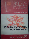 Gheorghe Vrabie - Proza populara romaneasca (1986)