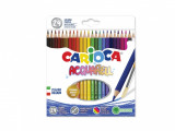 Creioane colorate Carioca Aquarelle, varf O 3.3 mm,24 culori set