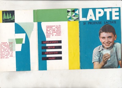 bnk div Pliant Lapte si produse lactate - anii `70 foto