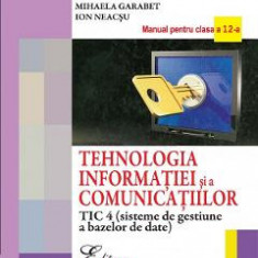 Tehnologia Informatiei - Clasa 12 Tic 4 - Manual - Mihaela Garabet, Ion Neacsu