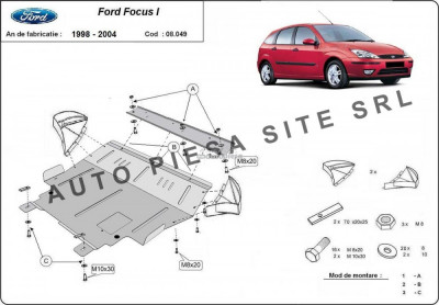 Scut metalic motor Ford Focus 1 I fabricat in perioada 1998 - 2004 APS-08,049 foto