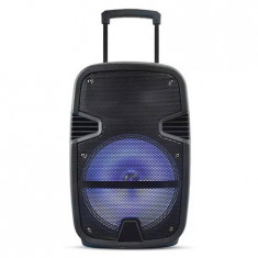 Boxa portabila iluminata led 12 inch/30cm 35w rms cu usb/sd/bt/fm foto