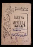 QW13 6 - 1950 - Cartea de membra - Uniunea femeilor democrate, Documente