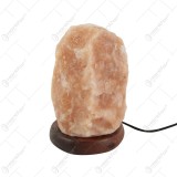 Lampa din cristale de sare de Himalaya 7&times;10 CM
