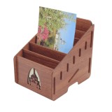Cumpara ieftin Stand Brosuri Lemn 11.5 cm