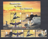 Montserrat - Fauna Marina - PASARI ACVATICE - BL + Serie - MNH