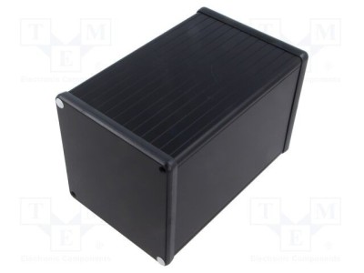 Carcasă aluminiu HAMMOND 1455 cu panou negru 104,5x160x104,5 mm foto