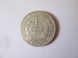 Brazilia 2000 Reis 1928 argint &icirc;n stare foarte buna la cel mai mic pret,diametrul:26 mm,greutate:8 grame