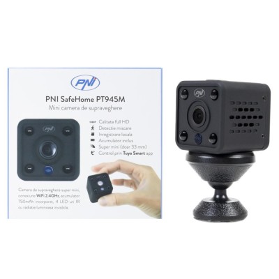 Mini camera de supraveghere PNI SafeHome PT945M 1080P WiFi control prin Tuya Smart foto