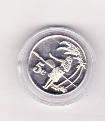 bnk mnd Tokelau 5 centi 2012 unc foto