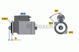 Starter AUDI A4 Avant (8E5, B6) (2001 - 2004) BOSCH 0 986 020 370