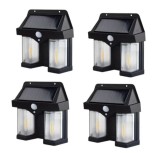 Set 4 bucati Lampa Solara Tip aplica perete cu Senzor de Miscare