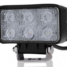 Proiector Led Auto Offroad 18W/12V-24V 1320 Lumeni Dreptunghiular Flood Beam 60 Grade 224113