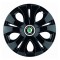 Set 4 Capace Roti pentru Skoda, model Top Black, R15