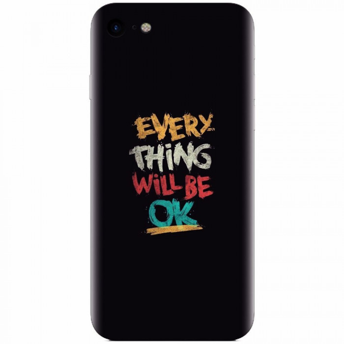 Husa silicon pentru Apple Iphone 5 / 5S / SE, Everything Will Be Ok
