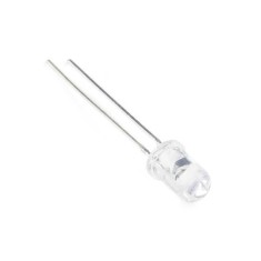 LED 5mm 12V lumina alb rece OptoSupply OSW57L5A31A-12V