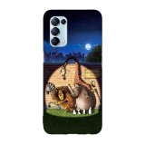 Husa compatibila cu Oppo A54 5G, Viceversa, model Madagascar central park zoo, Silicon, TPU, Transparent, Carcasa
