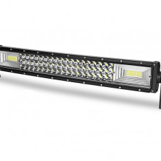 LED Bar Auto Curbat 324W, leduri pe 3 randuri, 12V-24V, 22680 Lumeni, 21,5&quot;/54,6 cm, Combo Beam 12/60 Grade