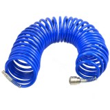 Furtun spiralat din PU pentru aer comprimat 10x6.5 mm, 15 m