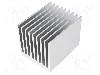 Radiator extrudat, aluminiu, 100mm x 80mm, naturala, FISCHER ELEKTRONIK - SK 655 100 AL