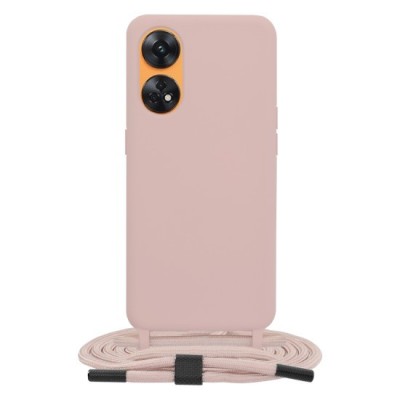 Husa pentru Oppo Reno8 T - Techsuit Crossbody Lanyard - Pink foto