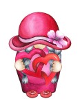 Cumpara ieftin Sticker decorativ Pui de pasare, Roz, 76 cm, 5898ST, Oem