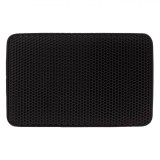 Covoraș Toaletă Pisică, Negru, Dimensiuni 58x37cm, Grosime 1.1 cm, Impermeabil, Ușor de Curățat, Oem