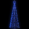VidaXL Pom de Crăciun LED 200 LED-uri Albastru 182 cm