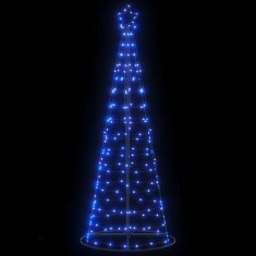 vidaXL Pom de Crăciun LED 200 LED-uri Albastru 182 cm 4016450