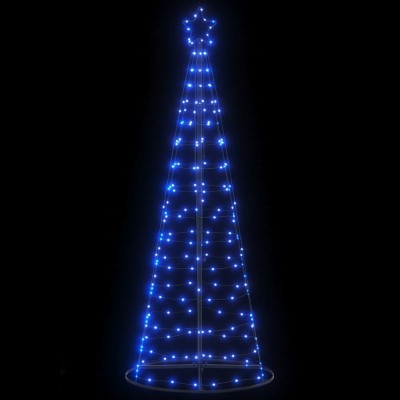 vidaXL Pom de Crăciun LED 200 LED-uri Albastru 182 cm foto