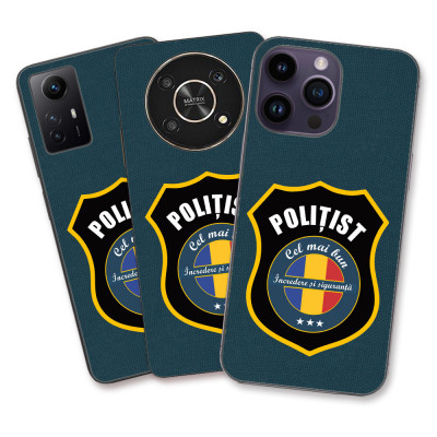 Husa Apple iPhone 11 Silicon Gel Tpu Model Politist foto