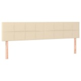Cumpara ieftin Tablii de pat, crem, 200x5x78/88 cm, textil